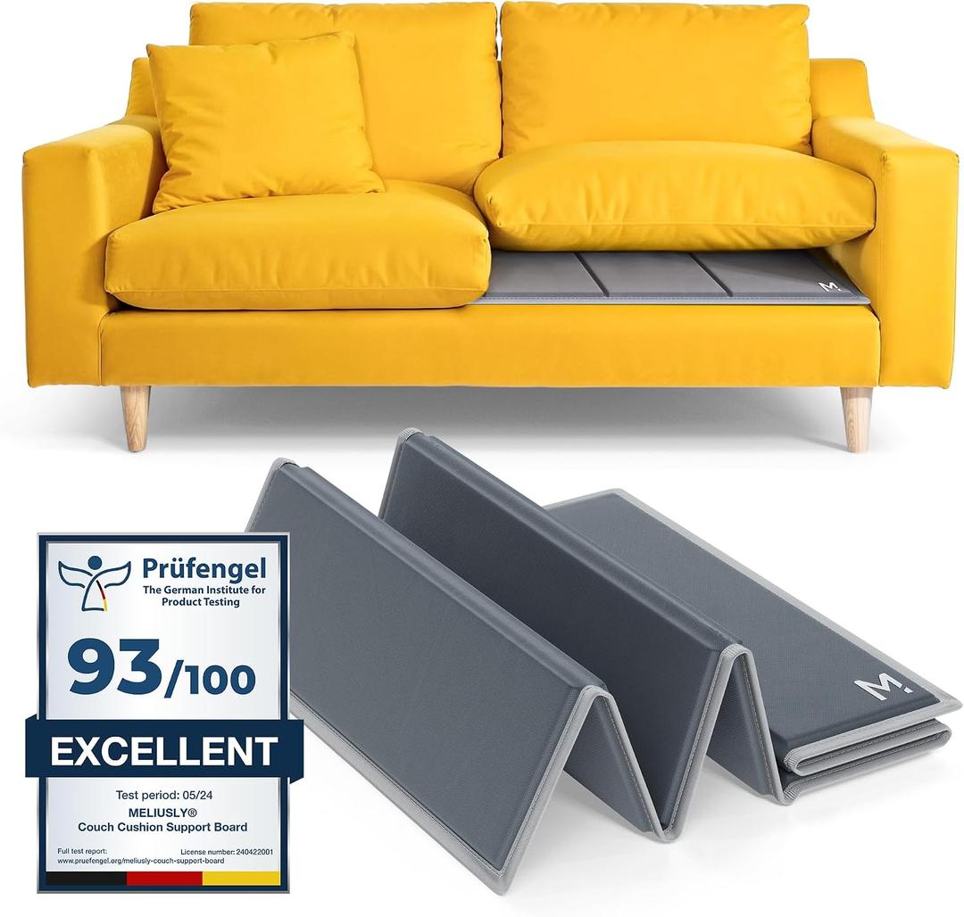 Meliusly Heavy Duty Couch Cushion Support for Sagging Cushions (24x48) Reinforced Plywood Sofa Cushion Support Board for Sagging Seat, Deep Couch Supporter for Under the Cushions, Loveseat Saver