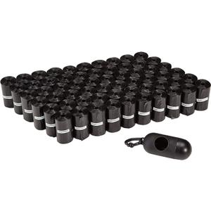 Amazon Basics Dog Poop Bags with Dispenser, 300 Count, Unscented, Includes Leash Clip