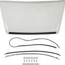 Hood Bulge Scoop White Front Upper Replacement for 2014-2021 Tundra TRD Pro Sport Style