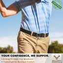 BULLIANT Belt for Men 2Pack,Mens Gift Stretch Braided Web Belt Elastic for Casual Golf Jeans,1 3/8"