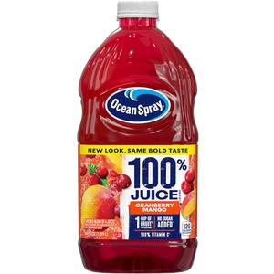 Cranberry Mango Juice Best By 04/06/26,  64 Fl Oz Bottle (Pack of 8)
