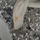 SHENHE Women's Sparkly Sequin Shorts Sexy Low Rise Y2k Glitter Rave Micro Shorts Hot Pants