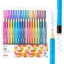 Grabie Erasable Gel Pens, 36 Colors Erasable Pens, Make Mistakes Disappear Colored Pens, Assorted Color Inks for Drawing Writing Planner,Gel Pens for Coloring, Set of 36