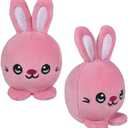 3" Tumble Tykes Round Animal Plush Tossing Toy That Lands Upright, 2 Count - Penguin, Tiger, Giraffe, Cat, Dog, Bunny, Elephant, or Panda (Bunny)