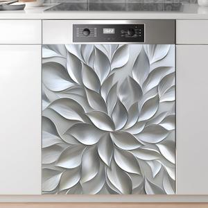 Dishwasher Magnet Sticker Cover Panel Decal Refrigerator Magnetic Sticker Decorative for Kitchen Decoration,Fridge Door Cover,Home Appliances Decor Stickers 23.03"x25.59", 23"x26"