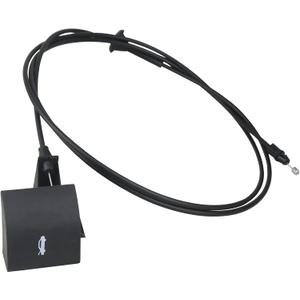 Hood Catch Release Cable with Handle Compatible with 2005 2006 2007 2008 2009 2010 Grand Cherokee 2006-2010 Commander Replaces 55394495AB