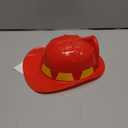Fire Chief Fireman Fighter Helmet Red Hat with Siren Light Costume