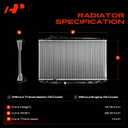 A-Premium Engine Coolant Radiator Assembly Compatible with Honda Civic 2006 2007 2008 2009 2010 2011, 1.8L 2.0L, Replace# 19010RNBC51
