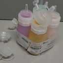 Condiment Squeeze Bottles, 12 oz Silicone Squeeze Bottles For Sauces, Leak Proof Condiment Containers with Extra Interchangeable lid, Easy Squeeze for Oil, Honey & Dressings, BPA FREE (4 Pack) (Pink)