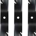 396-719 Mulching Blades for 54'' Deck Compatible with John Dee re Z375R, M143520 Lawn Mower Blades Fit Z445 Replace M145516 M152726, 3 Pack