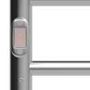 Towel Warmer Rack, 10 Bars Wall Mounting Towel Warmers for Bathroom, Aluminum Heated Towel Rack Towel Heater Plug-in Heated Towel Rack Silver 20.90in