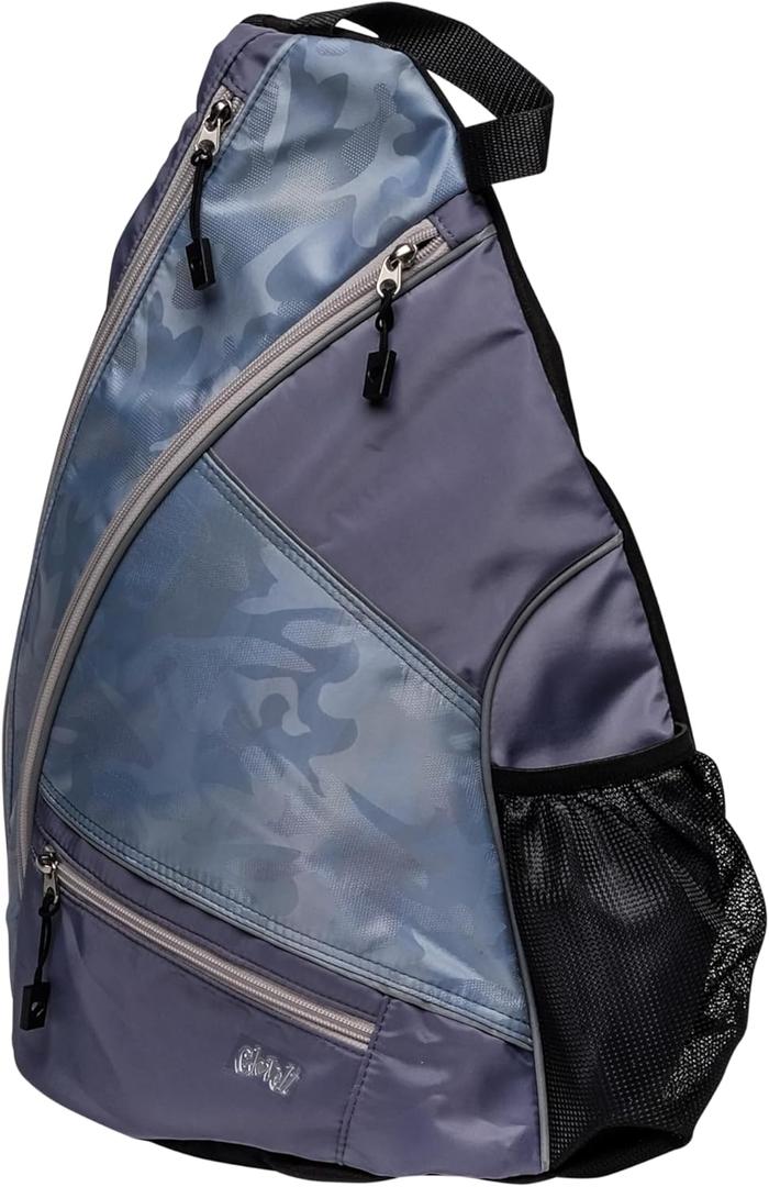 Glove It Sling Bag - 19 in x 13 in. Pickle Ball Bag w/Adjustable Strap, Clip-On Shoe Bag Included, Functional Pickleball Bag. (Urban Bleu)