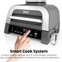 Ninja DG551 Foodi Smart XL 6-in-1 Indoor Grill with Air Fry, Roast, Bake, Broil, & Dehydrate, Foodi Smart Thermometer, 2nd Generation, Black/Silver