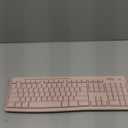 Logitech MK270 Wireless Keyboard and Mouse Combo for Windows, 2.4 GHz, 8 Multimedia Keys, PC, Laptop, Wireless Keyboard Compact Mouse Combo - Rose (1 Pack)