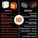 Bike Lights Front and Back Rechargeable USB-C, Waterproof Bike Headlight and Tail Light Set, 6x6 Modes, 60 Hrs Runtime, White + Red