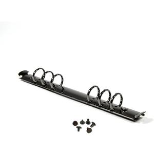 1Pcs Metal A5 Notebook 20mm 6-Hole Ring Binder Mechanisms Replacement Kit for Binder Planners Loose Leaf Binding Spines Combs for Personal Organizers Planners,Black