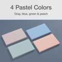 3 x Oxford Ruled Index Cards, Lined Note Cards, Flashcards for School, 4 Assorted Pastel Colors: Gray, Peach, Light Blue and Light Green, 3 Inch x 5 Inch, 200 Cards Per Pack (1017486)
