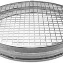 10" Inch (net 3/8" x 3/8" Inch) Duct End Cap with Steel Mesh - Round Galvanized Steel Cap, Steel Screen - Vent Duct End Cap 
