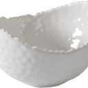 Pampa Bay Shatterproof Melamine Small Oval Bowl, 5.25 x 4.75 Inch., White Tone, BPA Free, Freezer and Dishwasher Safe