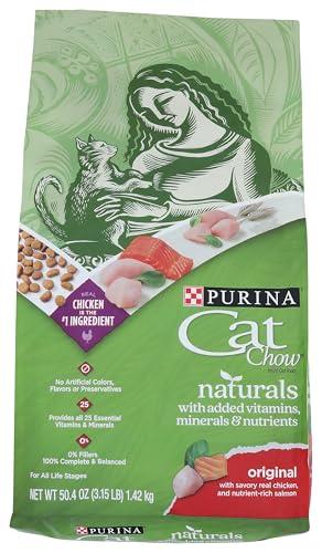 Purina Cat Chow Naturals Dry Cat Food, Original With Real Chicken, 3.15 Lb Bag, BB: 6/19/25