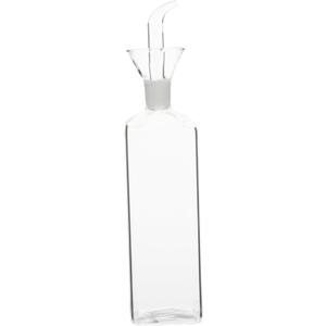 Oil Control Pot Kitchen Oil Bottle Vinegar Cruet Leakproof Spout High Borosilicate Glass Easy to Use (25.7X5.7CM)