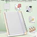 2026 Planner, Hardcover Leather Weekly and Monthly Planner, January 2026 - December 2026, Spiral Yearly Agenda Organizer Book 2026 with Tabs, Daily Calendar Planners for School Work Home, A4 (8.5" x 11"), White