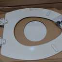 Bemis 1500EC 146 Almond Elongated Molded Wood Toilet Seat with Easy-Clean & Change Hinge