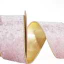 LaRibbons Pink Velvet Ribbon Wired, Luxury Christmas Ribbon for Gift Wrapping, Tree, Wreath Bows, Outdoor and Holiday Decor  2.5 Inch x 10 Yards