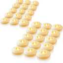 Homemory 48 Pack 3” Flameless Led Floating Candles, 200+ Hour Battery Operated Flickering Waterproof Tealights for Cylinder Vases, Centerpieces at Wedding, Party, Pool, Holiday (Ivory Base)