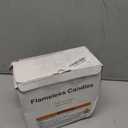 Gmnee 3"x4" Outdoor Waterproof Flameless Candles with Remote and Timers, LED Candles, Battery Operated Candles, Electric Fake Pillar Candles for Patio, Porch, and Lanterns Decor (Ivory)