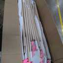 Windyun 6 Pack Kids Teepee Tent for Slumber Party Sleepover Tents for Girls Party with Air Mattress, Star Lights, Blankets Trays Sheets, Natural Cotton Toddler Play Teepee for Indoor Outdoor(White)