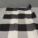 SEEKSEE Cotton Buffalo Plaid Rug 27.5"x43" Black and White Checked Rug Washable Doormats Indoor Outdoor Rugs for Layered Front Door Mats, Porch, Kitchen, Farmhouse, Entryway