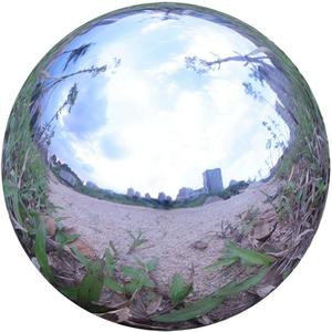 Durable Stainless Steel Gazing Balls Hollow Mirror Globe Floating Reflective Ball Polished Shiny Sphere for Home Garden Pond Outdoor Swimming Pool Decoration (8 Inch)