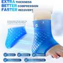 Ankle Ice Pack Wrap for Swelling with Thickened Cold Compression and Cooling Fabric, Ice Packs for Injuries Reusable for Swollen Feet, Achilles Tendonitis Relief, Plantar Fasciitis Relief