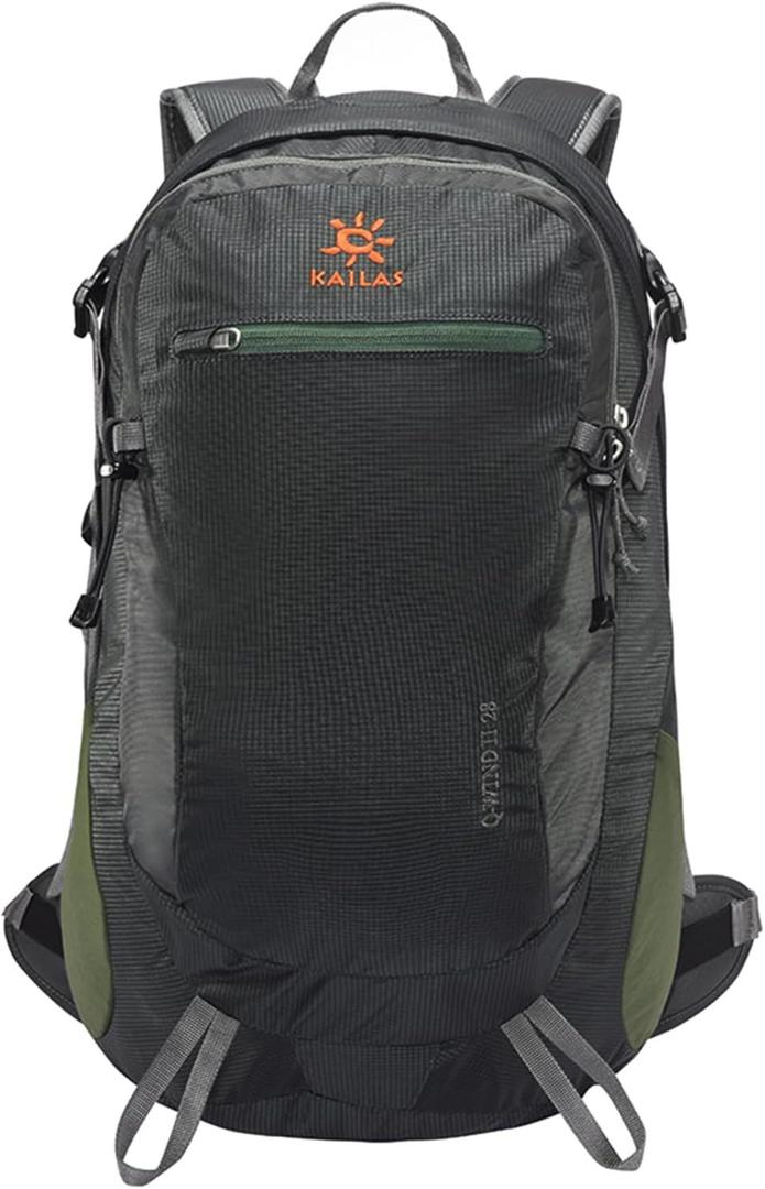 KAILAS Q-WIND II 28L Hiking Daypack Waterproof Lightweight Backpack with Rain Cover for Men Women Travel Outdoor, Dark Green