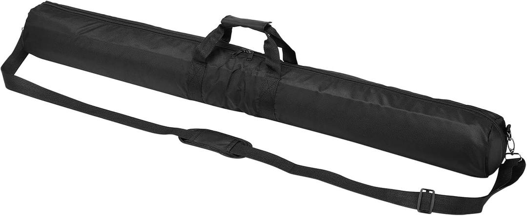 PATIKIL Tripod Carrying Case, 43.3" x 5.1" Heavy Duty Nylon Padded Tripod Bag with Adjustable Shoulder Straps and Handles for Light Stands Umbrellas Tripods Mic Speaker Stand, Black