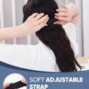 MZOO Luxury Sleep Eye Mask for Side Sleeper Men Women, Zero Eye Pressure 3D Sleeping Mask, Light Blocking Patented Design Night Blindfold, Soft Eye Shade Cover for Travel, Purple