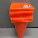 Bedwina Race Car Birthday Party Decorations - (36 Pcs) 12 - 8-Inch Orange Mini Cones for Kids & 24 Black & White Checkered Flags on Sticks - Race Car Themed Birthday Party Decor & Centerpiece Supplies