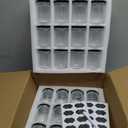 24Pack 8oz Glass Jars with Lids, 240ml Clear Small Mason Jars with 24 Stickers, Reusable Canning Jar for Jam, Jelly, Honey, Pickles, Spice