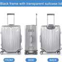 Clear Luggage Cover for 30 inch Suitcase Tsa Approved Thicken PVC Plastic Suitcase Protector Cover for Baggage Travel Waterproof.