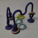 Jumble Jangle Baby Teething Toys  BPA-Free, Multi Purpose High Chair Toys for Babies: Suction Teething Relief with Sensory Toy Textures for Infants and Toddlers 024+ Months (Dark)