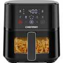 Chefman Digital Air Fryer for Home, 4 QT 1500W, Original USA Brand, Touch Control Panel with 4 Presets, Patented Hi-Fry Technology for Extra Crisp, See Through Window, Dishwasher Safe Basket