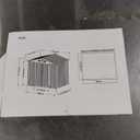 Outdoor Sheds 6x8, Outdoor Storage Shed Garden Tool Shed for Backyard, Utility Sheds Buildings with Air Vent (Brown)