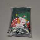 Merry Christmas Shirts for Women - Xmas Bow Short Sleeve Festive Holiday Pink Ribbon Tee Tops, Green, XL