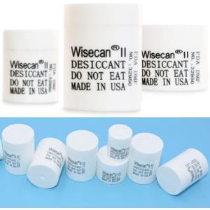 1 Gram 100 Pack Silica Gel Canister, Desiccant Canister, Silica Gel Capsules, Desiccant Capsules, Moisture Absorbers for Food Storage, Food Safe Dehumidifiers Wisecan