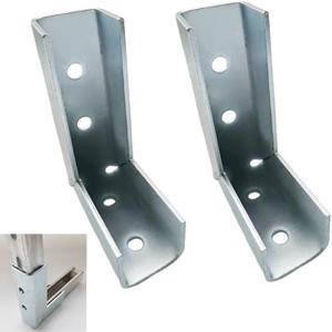 2 PCS 90 Degree Right Angle Strut Channel Joint Splice, Heavy Duty Channel Fittings Bracket for  Bolt in 1-5/8" Strut Channel, 4 Hole Corner Connector, Thickness 4mm