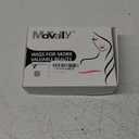 morvally Short Black Wavy Bob Wig with Bangs for Women 16 Inches Natural Synthetic Hair Wavy Wigs