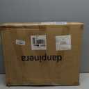 danpinera 2-Tier End Table, Outdoor Side Table Metal Round Side Table with Removable Tray, Small Folding Accent Table, Anti-Rust Nightstand for Bedroom Balcony Patio Living Room (Gold)