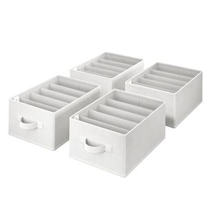 GRANNY SAYS Wardrobe Clothes Organizer, Drawer Organizers for Clothing, Closet Organizers and Storage, Organizer for Drawer, Pants, Jeans, T Shirt, Beige, 4-Pack