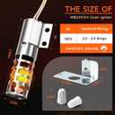 Upgrade WB2X9154 Gas Oven Igniter Compatible with GE Kenmore Hotpoint Stove Round Range Igniter Replacement, for GExl44 Oven Igniters Replace WB13K10027 WB13K3 PS243425 AP2014008 GR403(120V 2.5-3.0 A)